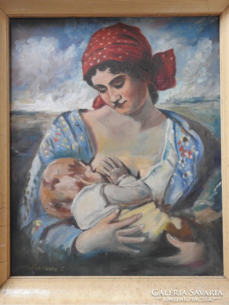 Barcsai Ferenc festmény - olaj / vászon