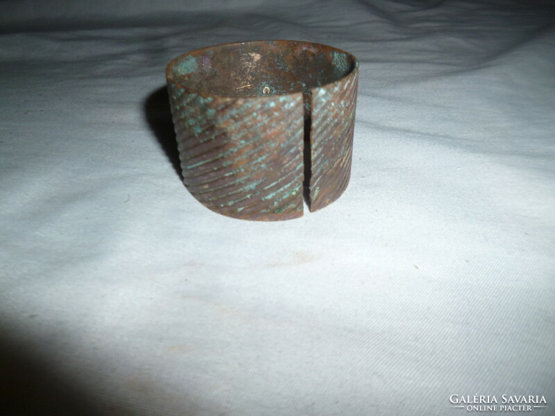 Antique copper napkin ring