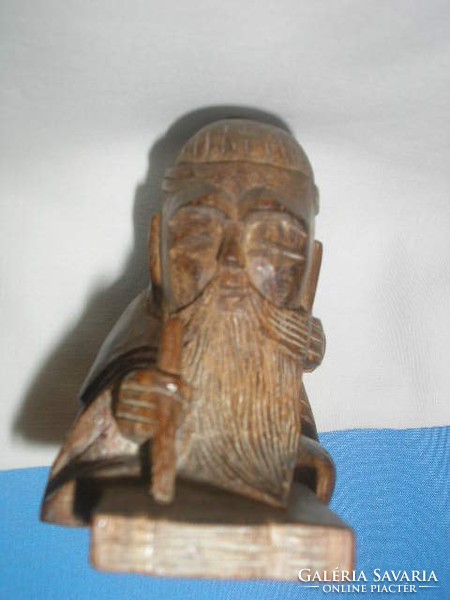 U2 translation office also netsuke antique Chinese wooden sculpture of the literate rarity