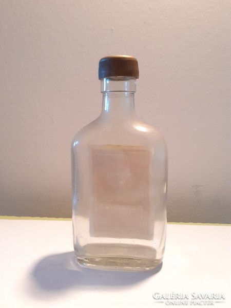 Retro brandy bottle with label