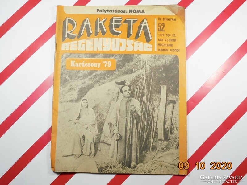 Régi retro újság Rakéta Regényújság 1979. december 25. Születésnapra ajándék