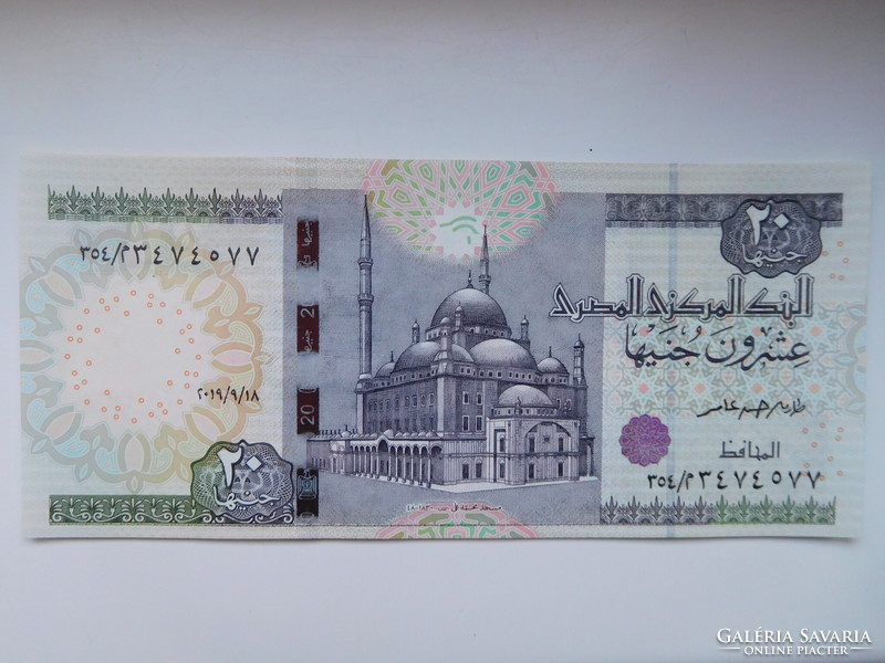 Egypt 20 pounds 2019 unc