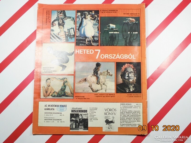 Old retro newspaper - Hungarian women's magazine - July 1990 birthday present