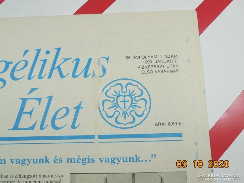 Régi retro újság - Evangélikus Élet - 1990. január 7. Születésnapra ajándék