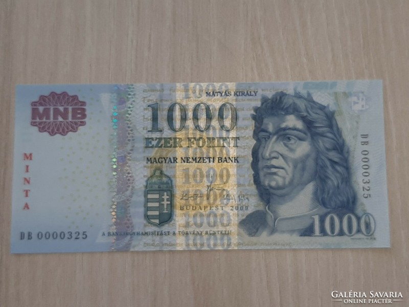 1000 forint bankjegy UNC MINTA  2009