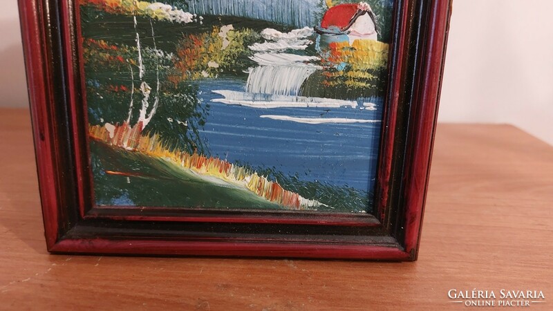 (K) miniature painting with 16x12 cm frame