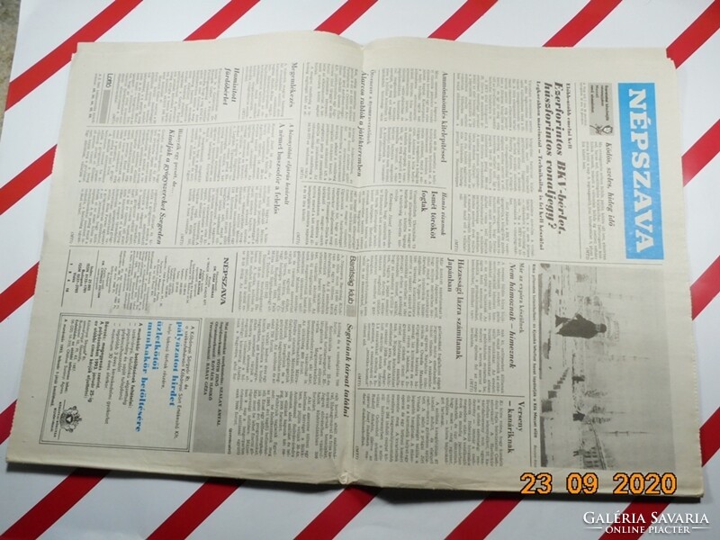 Old retro newspaper - vernacular: the paper of the Hungarian trade unions - January 9, 1993 - Birthday gift