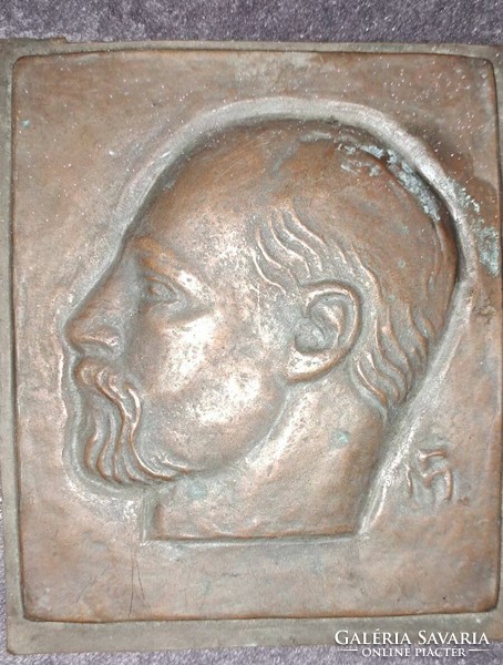 Ferenc Medgyessy bronze relief