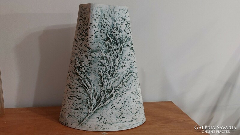 (K) art studio ceramic vase approx. 25 cm high.