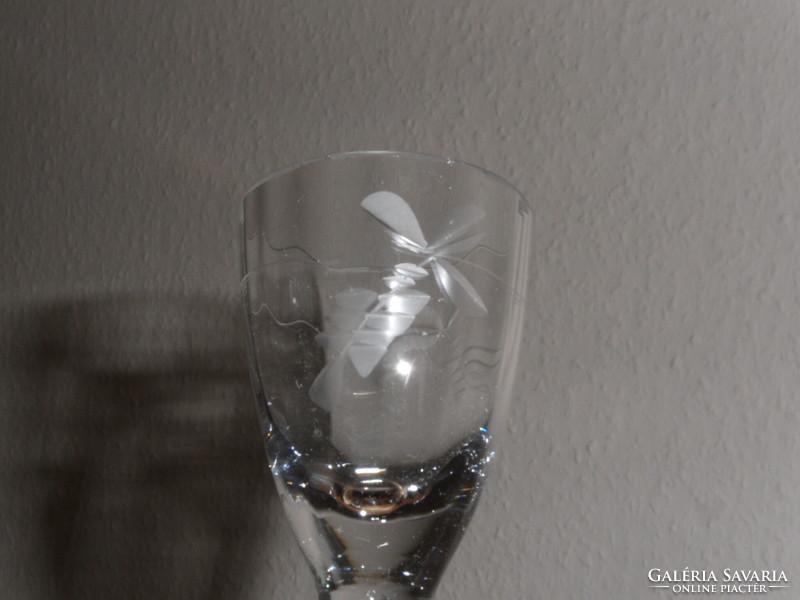 Older glass with liqueur and brandy glass (4 pcs.)