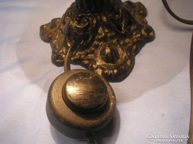 U2 desktop antique lamp rarity cast iron even the base push button original switch real curiosity