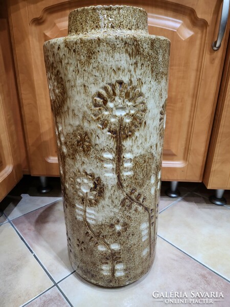 Zsolnay clustered dandelion floor vase