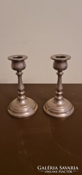 Pair of candle holders, 12 cm high