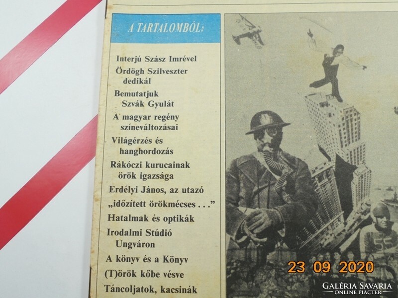 Old retro newspaper - book world - 1985. July magazine of Hungarian book publishers - birthday present