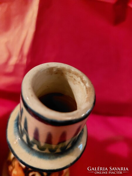 Korondi ceramic candle holder and spout / Oláh antal