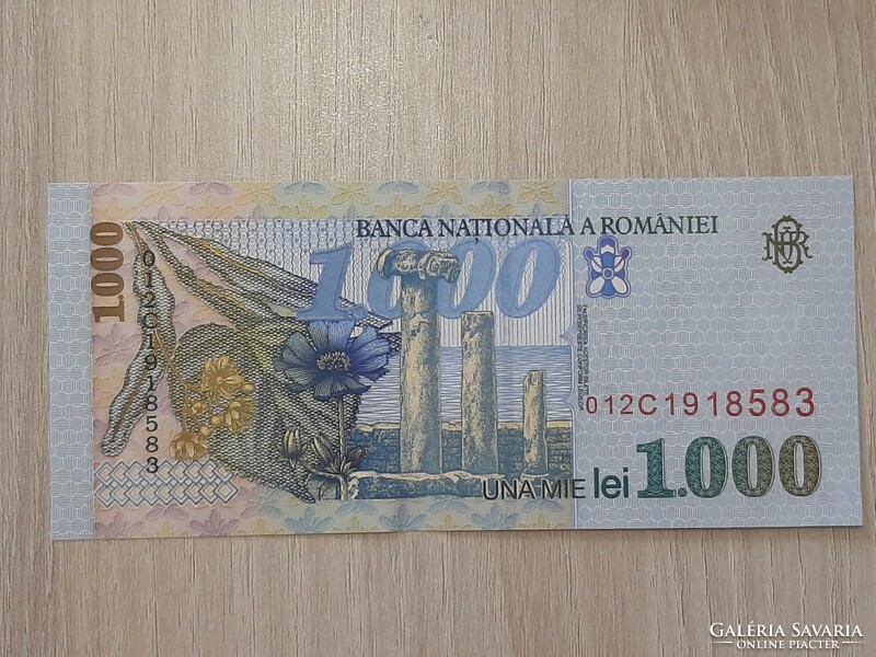 Románia 1000 lei UNC  bankjegy 1998