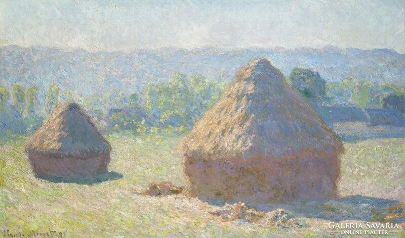 Monet - haystack at the end of summer - reprint