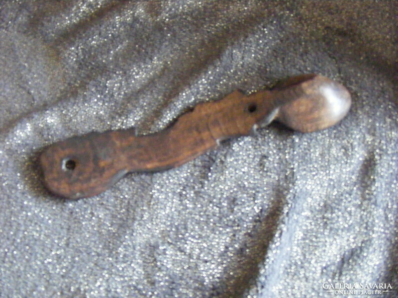 Old wooden spoon, wooden spoon