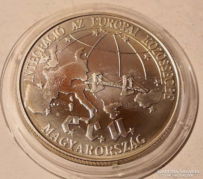 N/033 - 1993. Integráció az Európai Közösségbe, ezüst 500 Forint emlékérem