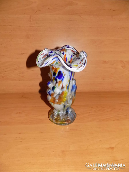 Rare art nouveau glass vase 22 cm (3 / d)