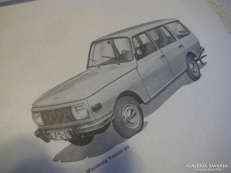 Wartburg 353, owner's manual 1971