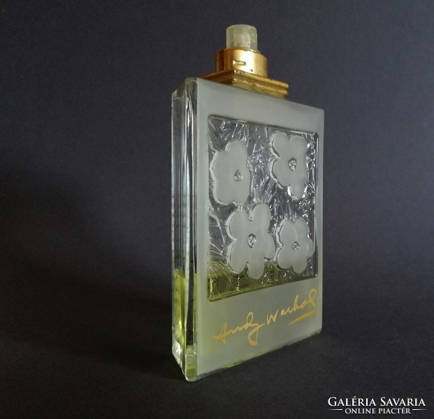 Vintage Andy Warhol 100ml 'Flowers' parfüm, 1990-es évek, rendkívül ritka-