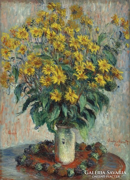 Monet - bouquet of flowers (lily) - reprint