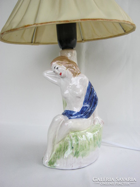 Retro ceramic lamp female nude