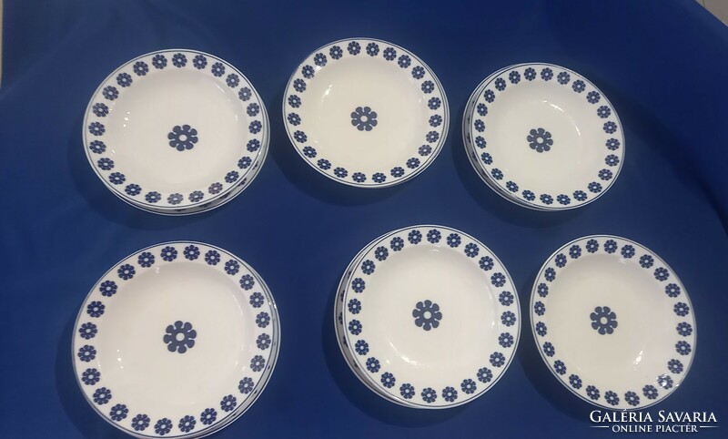 Retro raven house blue floral porcelain plates
