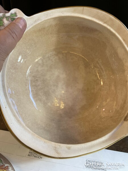 Fajans soup bowl, antique