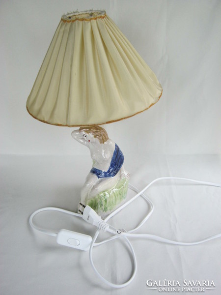 Retro ceramic lamp female nude