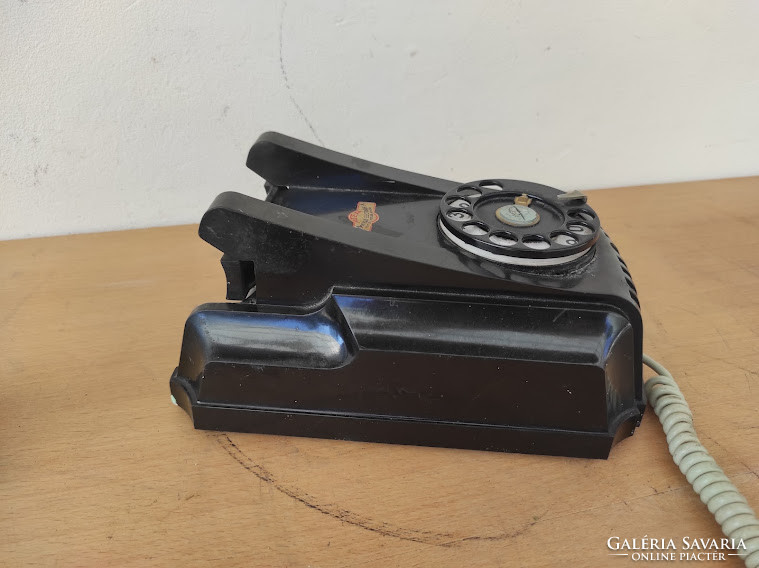 Antik fali tárcsás telefon gyűjtői ritkaság falra akasztható 5347