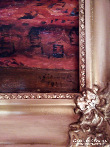 Antique interior painting