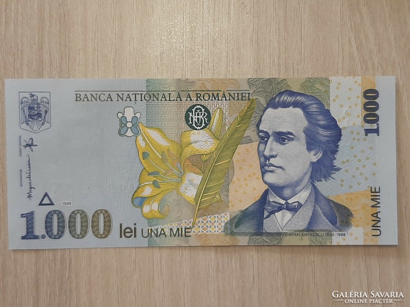 Románia 1000 lei UNC  bankjegy 1998