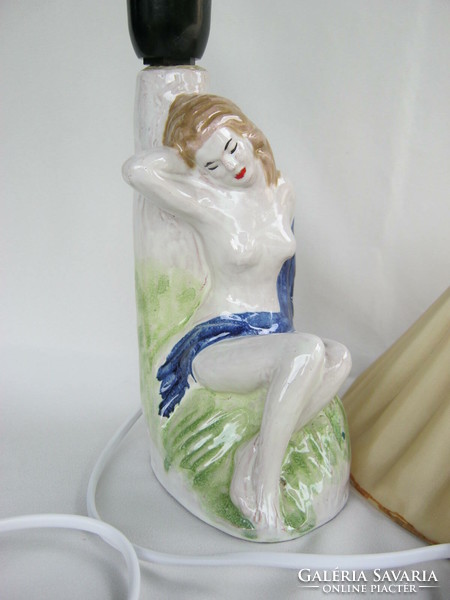 Retro ceramic lamp female nude