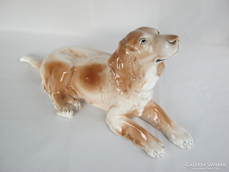 Granite ceramic large size lying dog