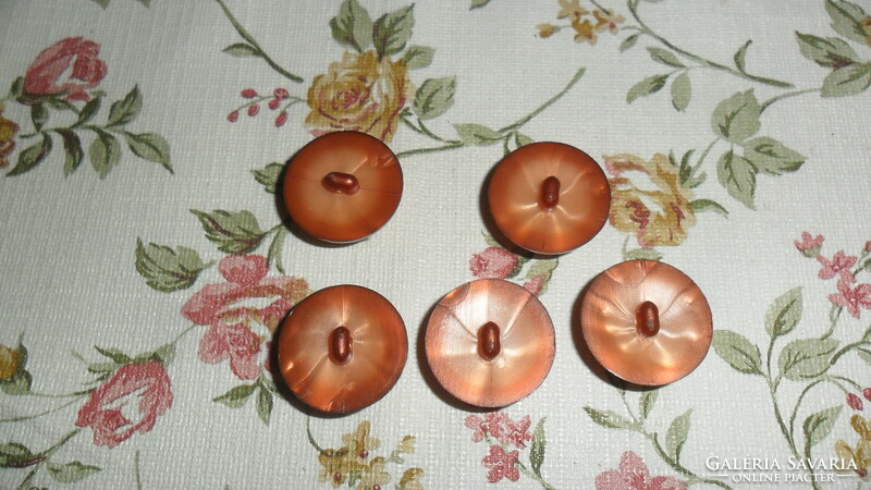 5 convex plastic buttons with very nice ears, 2 cm. Tailoring - sewing, for creative purposes.