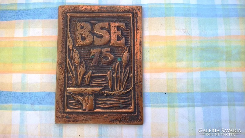 (K) BSE 75 emlék plakett