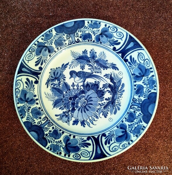 Original hand-painted Delfts blau raam Dutch porcelain decorative plate