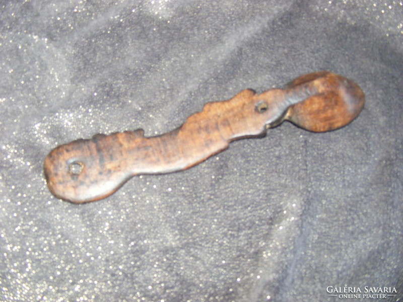 Old wooden spoon, wooden spoon