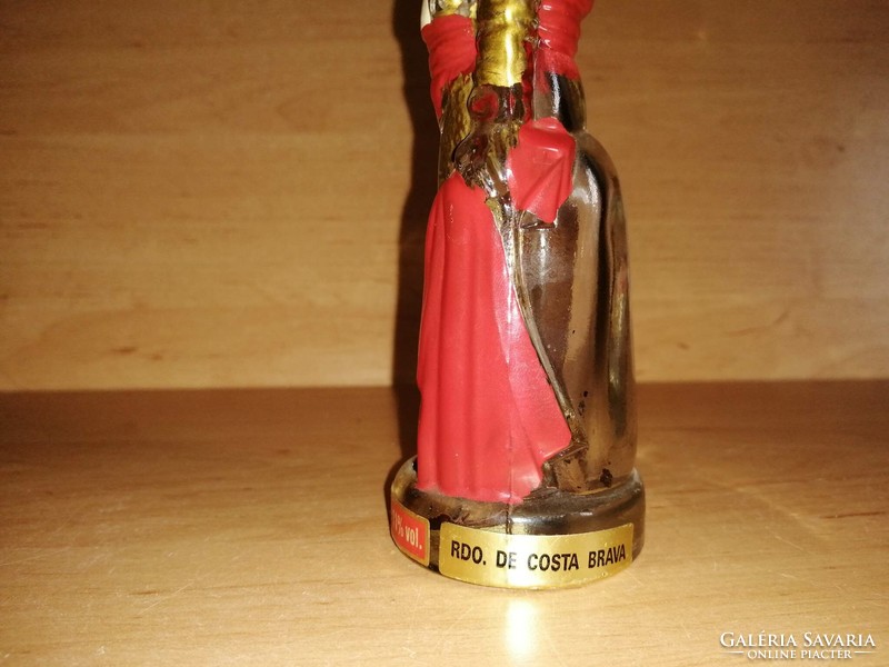 Original Spanish sangria bullfighter-shaped glass bottle 17 cm high (4/k)