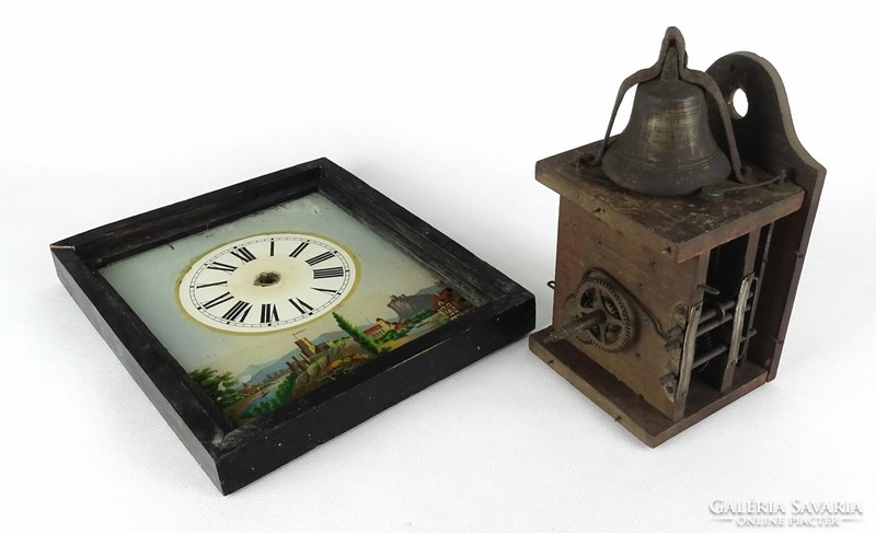 1L845 antique landscape clock frame clock picture clock