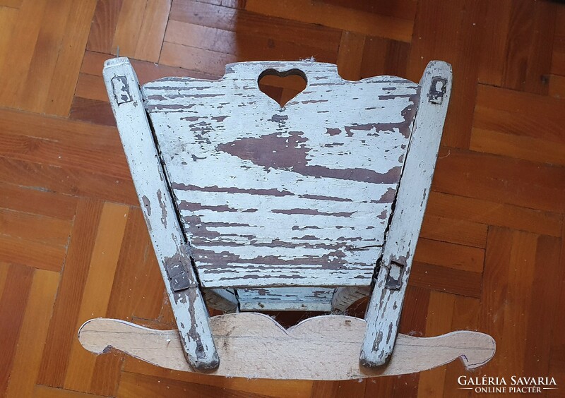 Old toy baby bed, cradle