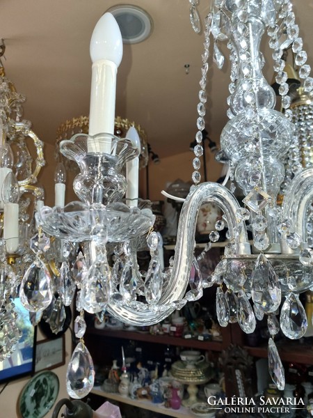 Old renovated Murano crystal chandelier