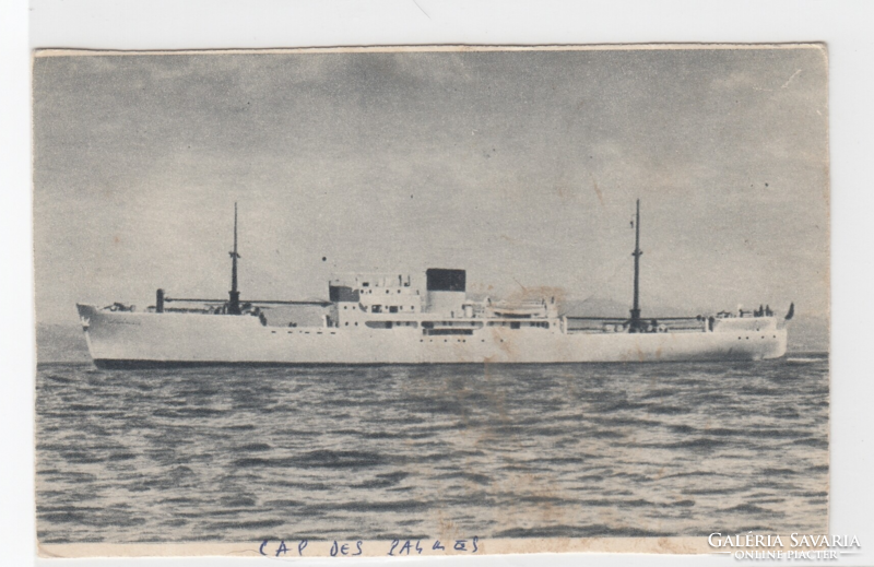 J:01 Francia hajó képeslap "postatiszta" (Járművek)