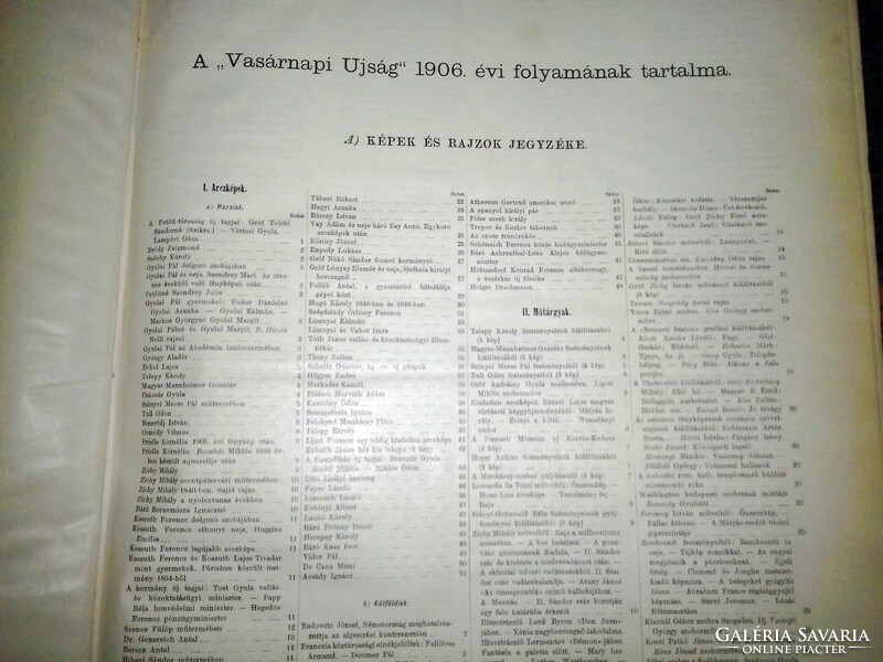 Vasárnapi Újság 1906 teljes év!