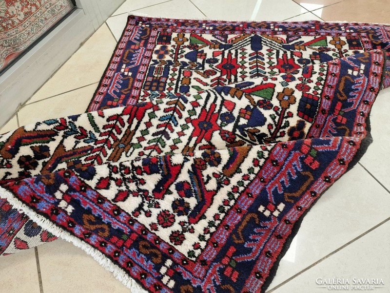 Iráni khorasani 107x160 cm kézi csomózású gyapjú perzsa szőnyeg MZ_106