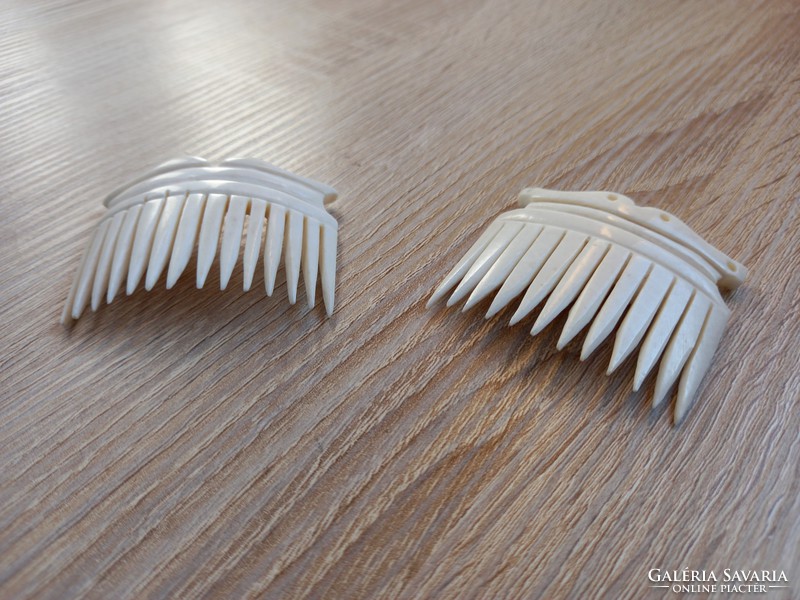 Bone hair combs 2 pcs