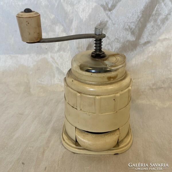 Antique vinyl coffee grinder