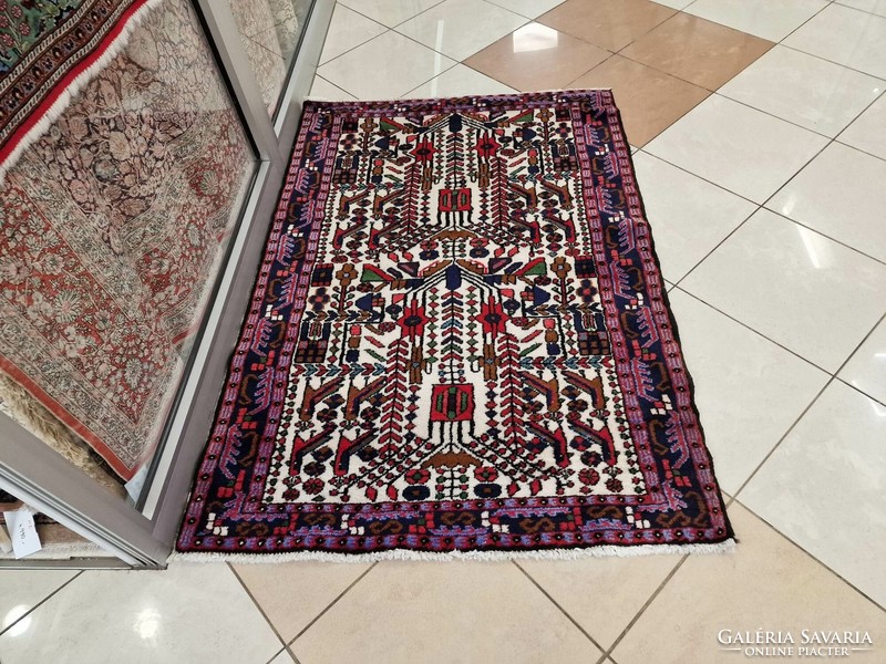 Iráni khorasani 107x160 cm kézi csomózású gyapjú perzsa szőnyeg MZ_106
